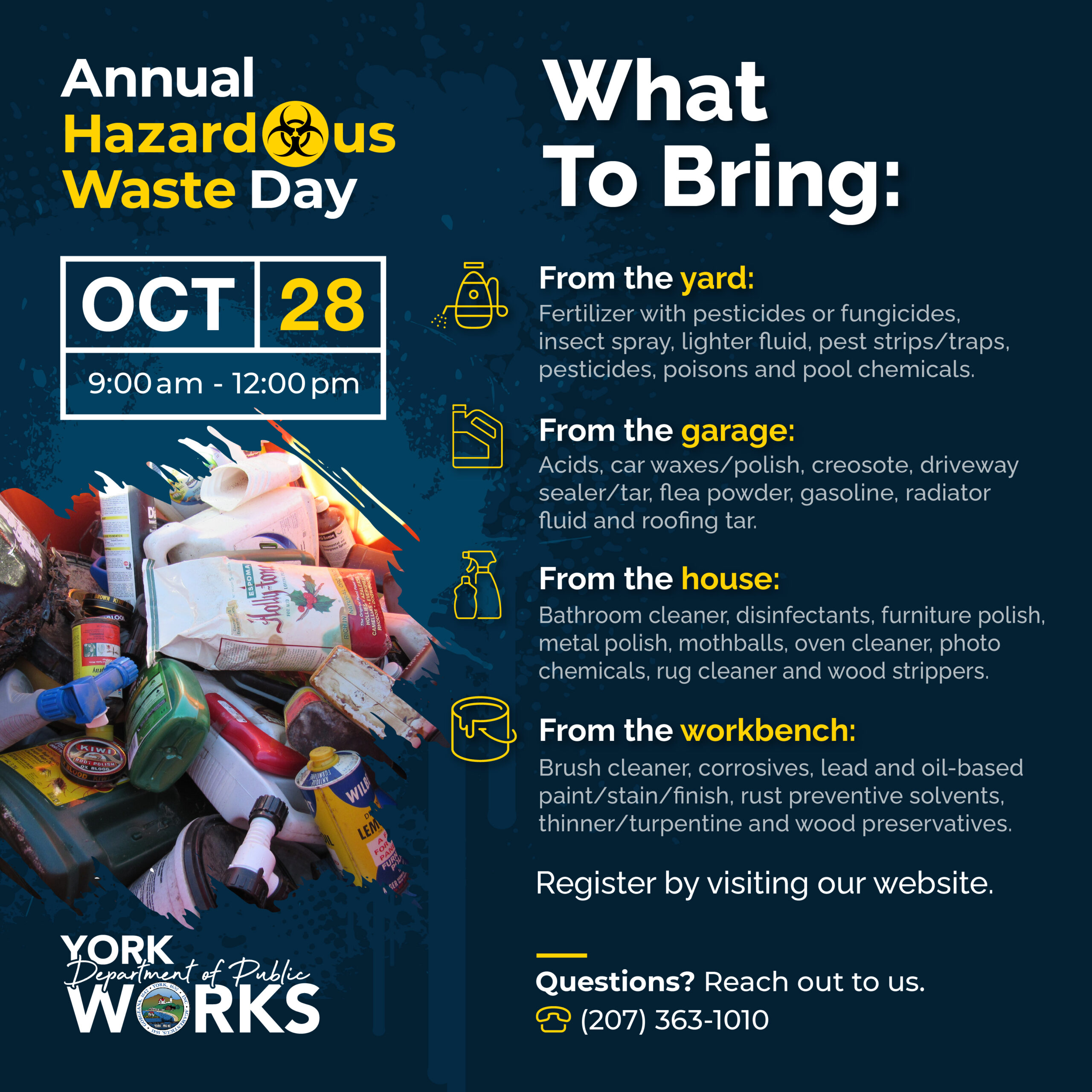 Hazardous Waste Day 2024 York DPW